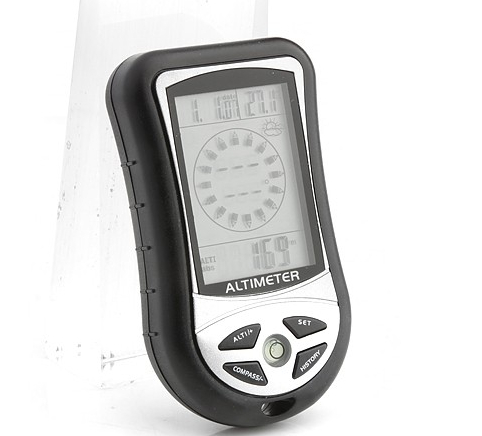 8-in-1 Digital Altimeter with Compass (Barometer,Compass,Thermometer,Weather forecast,Time bearing sensor and barometric sensor)